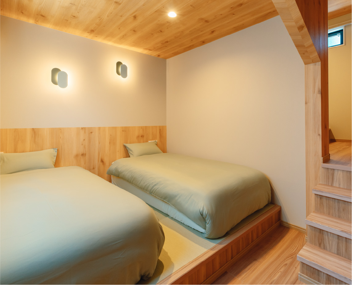 YOURROOM treehouse KUMAMOTOの寝室